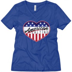 Ladies Relaxed Fit V-Neck Tee