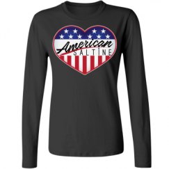 Ladies Relaxed Fit Basic Long Sleeve Tee