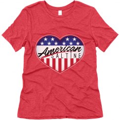 American Saltine - Ladies' Soft T - Blue