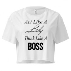 Ladies Festival Cali Crop Top Tee