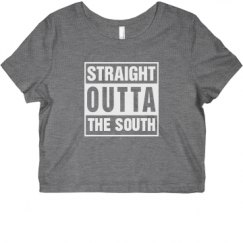 Ladies Slim Fit Crop Top Tee