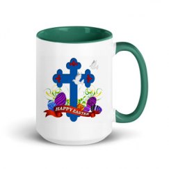 15oz Ceramic Mug with Color Inside