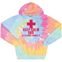 Unisex Tie-Dye Fleece Hoodie