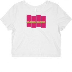 Ladies Slim Fit Crop Top Tee