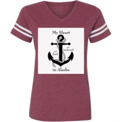 Ladies Relaxed Fit Vintage Sports Tee