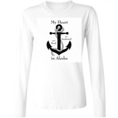 Ladies Relaxed Fit Basic Long Sleeve Tee
