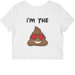 Ladies Slim Fit Crop Top Tee