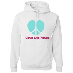 Love and peace hoodie