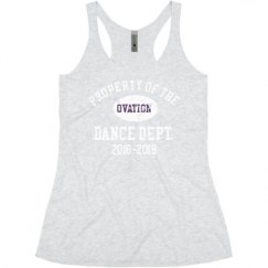 Ladies Slim Fit Super Soft Racerback Triblend Tank