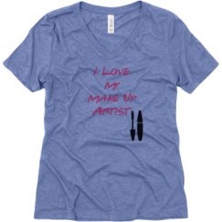 Ladies Relaxed Fit Super Soft Triblend V-Neck Tee