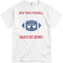 Blue New York Football