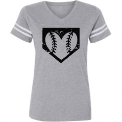 Ladies Relaxed Fit Vintage Sports Tee