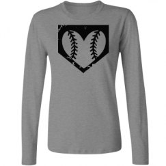 Ladies Relaxed Fit Basic Long Sleeve Tee