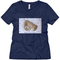 Ladies Relaxed Fit V-Neck Tee