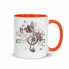 11oz Ceramic Mug with Color Inside