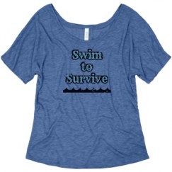 Ladies Flowy Slouchy Tee