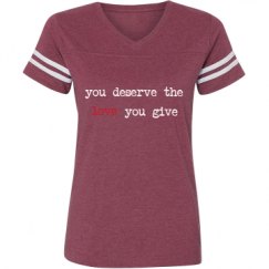 Ladies Relaxed Fit Vintage Sports Tee