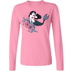 Ladies Relaxed Fit Basic Long Sleeve Tee