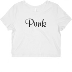 Ladies Slim Fit Crop Top Tee