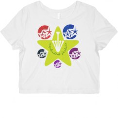 Ladies Slim Fit Crop Top Tee