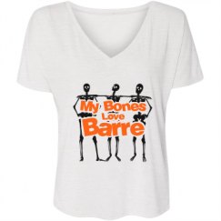 Ladies Flowy Slouchy V-Neck Tee