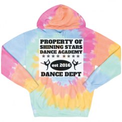 Unisex Tie-Dye Fleece Hoodie