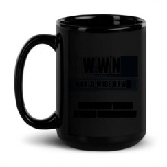 15oz Black Glossy Mug