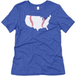 Ladies Relaxed Fit Super Soft Triblend Tee