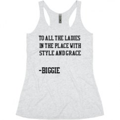Ladies Slim Fit Super Soft Racerback Triblend Tank