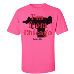 Unisex Ultra Cotton Safety Neon Crewneck Tee