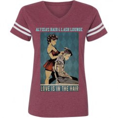 Ladies Relaxed Fit Vintage Sports Tee