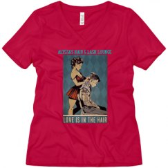 Ladies Relaxed Fit V-Neck Tee
