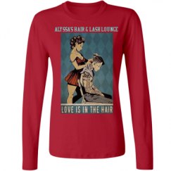 Ladies Relaxed Fit Basic Long Sleeve Tee