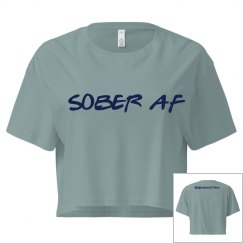 Sober AF Crop Tee