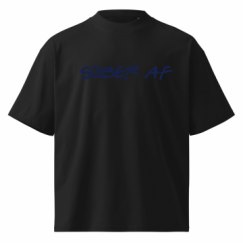 Unisex Organic Oversized High Neck T-Shirt