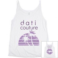 CW DATI VINTAGE BLUE TANK TOP