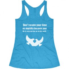 Ladies Slim Fit Super Soft Racerback Triblend Tank