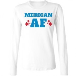 Ladies Relaxed Fit Basic Long Sleeve Tee
