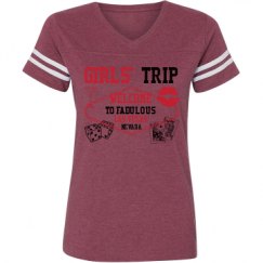 Ladies Relaxed Fit Vintage Sports Tee