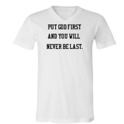 Unisex V-Neck Jersey Tee