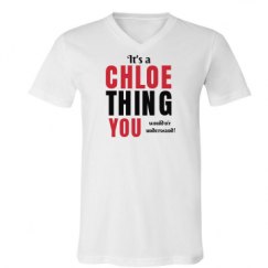 Unisex V-Neck Jersey Tee