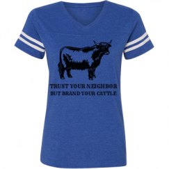 Ladies Relaxed Fit Vintage Sports Tee