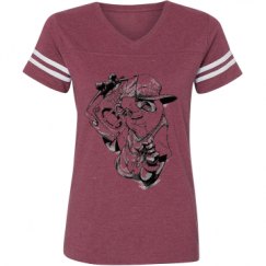 Ladies Relaxed Fit Vintage Sports Tee