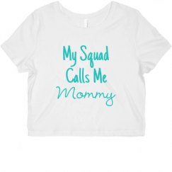 Ladies Slim Fit Crop Top Tee