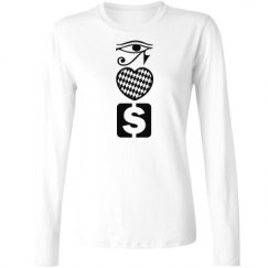 Ladies Relaxed Fit Basic Long Sleeve Tee