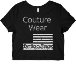 Ladies Slim Fit Crop Top Tee