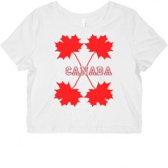 Ladies Slim Fit Crop Top Tee