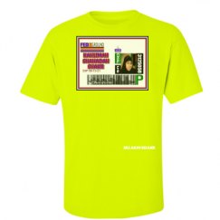 Unisex Ultra Cotton Safety Neon Crewneck Tee