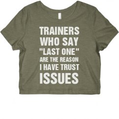 Ladies Slim Fit Crop Top Tee