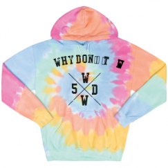 Unisex Tie-Dye Fleece Hoodie